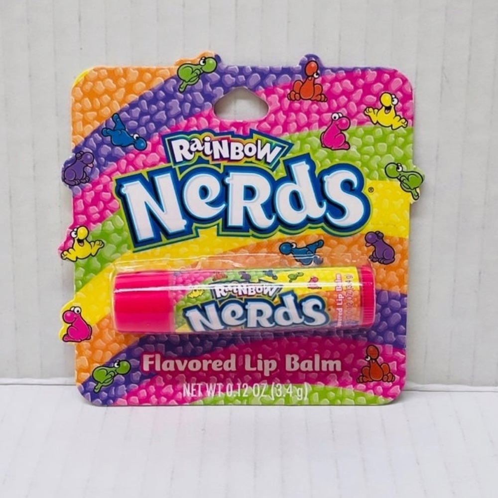Rainbow Nerds flavored lip balm